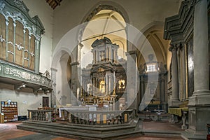 Church of San Francesco in Cortona, interior and apse