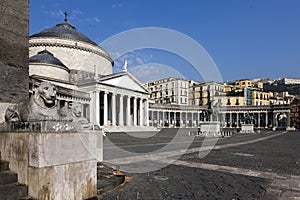 Church of San Francesco di Paola in Naples, Italy photo