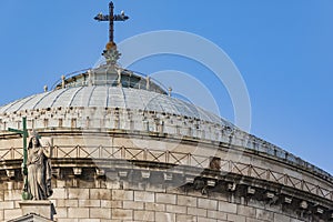 Church San Francesco di Paola on Piazza del Plebiscito in Naples, Italy