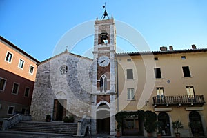The church of San Francesco in the town of San Quirico D`Orcia
