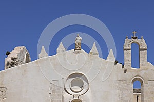 Church of San Giovanni, in the basement there are crypts, the famous Catacombs of St. John, Syracuse, Sicily, Italy