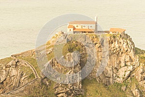 Church of San Juan de Gaztelugatxe on top of an island