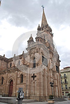 The church of San Juan de SahagÃÂºn in Salamanca, in neo-Romanesque style, Salamanca, Spain photo