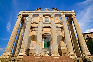 Church of San Lorenzo in Miranda Temple of Antoninus and Faustina at Roman Forum, Rome