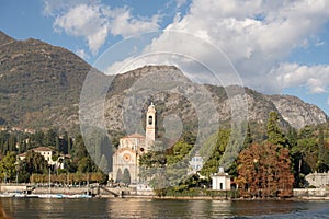 Church of San Lorenzo. Tremezzo, Lake Como, Italy, Europe.