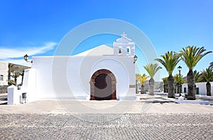 Church San Marcial del Rubicon, Femes, Island Lanzarote, Canary Islands, Spain, Europe