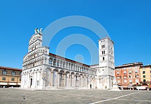 Church San Michele in Foro, Lucca, Italy photo