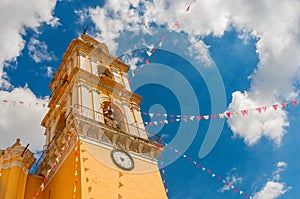 Church of San Pedro Apostol in Cholula. Puebla, Mexico