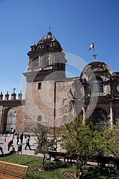 The Church of San Pedro is a Catholic church located in the city of Cuzco, Peru. It has a Latin cross plan, it sports two high