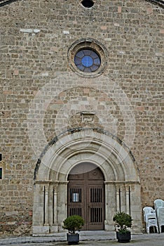 Church of San Pedro de Riudevitlles in the Alto PanadÃÂ©s region of Barcelona province, Catalonia, Spain