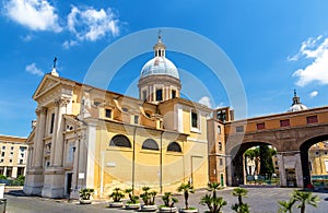 Church San Rocco in Rome, Italy photo