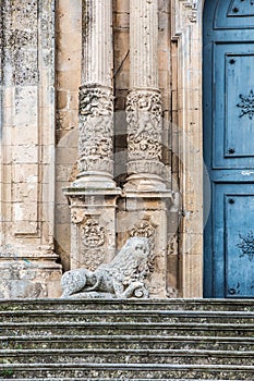 Church of San Sebastiano in Palazzolo Acreide, Siracusa, Sicily, Italy