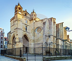 The church of San Vicente, San Sebastian, was erected between the 15th and 16th centuries, Spain