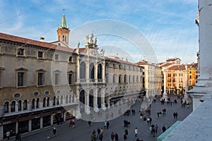 The church of San Vincenzo is a historic Catholic place of worship in Vicenza. The faÃ§ade looks onto Piazza dei Signori, in front