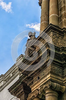 Church of the Sanctuary Iglesia de El Sagrario. View from Calle Garcia Moreno