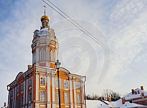 church Sankt-Petersburg architecture building sky winter day