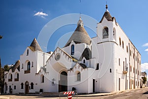 Church of Sant`Antonio da Padova, Alberobello, Italy.. Alberobello. Apulia. Italy