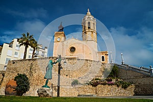 Church of Sant Bartomeu i Santa Tecla in Sitges photo