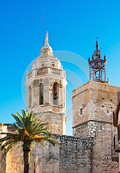 Church of Sant Bartomeu & Santa Tecla in Sitges, Spain