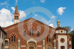 Church Sant Eustorgio Milan Front side