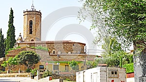 Church of Sant Genis in Monells, Girona, Costa Brava photo