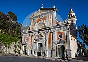 Church of Sant `Ilario in Genoa Genova, neighborhood of the municipality of Genoa, Italy. photo