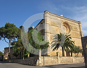 The church of Sant Pere in Petra, Mallorca, Spain