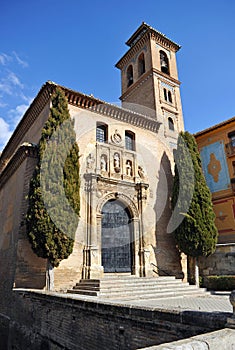 Church of Santa Ana in Granada, Andalucia, Spain