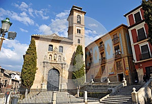 Church of Santa Ana in Granada, Andalucia, Spain