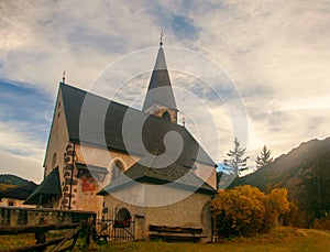 Church in Santa Maddalena, South Tyrol, Italy