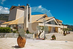 Church of Santa Maria Assunta in cielo in the historic center of Sperlonga city photo