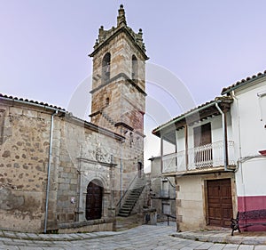 Church of Santa Maria de la Asuncion of Banos de Montemayor, Extremadura, Spain photo