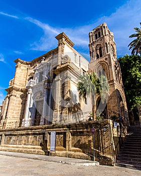 The church of Santa Maria dell`Ammiraglio, in Palermo, Italy photo