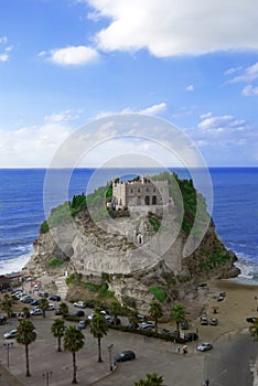 Church Santa Maria dell'isola in Tropea. Calabria. Italy photo