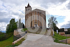 Church of Santa Maria della Rocca in the medieval town of Offida