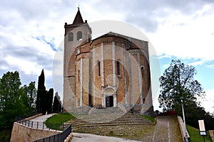 Church of Santa Maria della Rocca in the medieval town of Offida