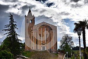 Church of Santa Maria della Rocca in the medieval town of Offida