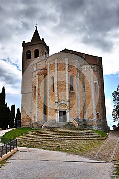 Church of Santa Maria della Rocca in the medieval town of Offida