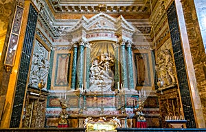 Church of Santa Maria della Vittoria in Rome, Italy.