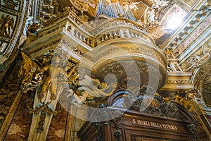Church of Santa Maria della Vittoria in Rome, Italy.