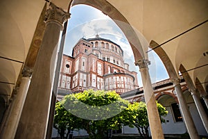 Church Santa Maria delle Grazie in Milan, Italy
