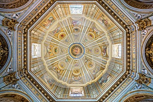 Church of Santa Maria di Loreto near Venezia Square in Rome, Italy. January-30-2021