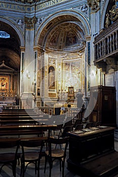 Church of Santa Maria di Loreto in Rome, Italy