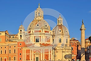 Church Santa Maria di Loreto, Rome, Italy