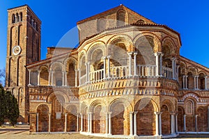 The Church of Santa Maria e San Donato at Murano Island in the venetian archipelago. Venice, Italy photo