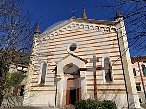 Church of Santa Maria in Stelle in Verona town