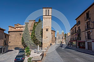 Church of Santiago del Arrabal and Puerta de Bisagra Nueva Gate - Toledo, Spain photo