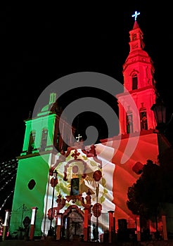 Church in Santiago, Nuevo Leon, Mexico