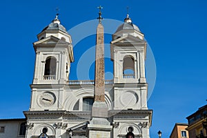 The church of the Santissima Trinita dei Monti