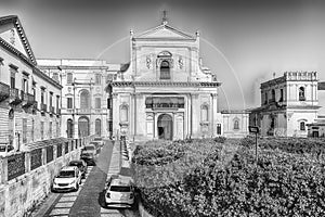 Church of Santissimo Salvatore, iconic landmark in Noto, Sicily, Italy